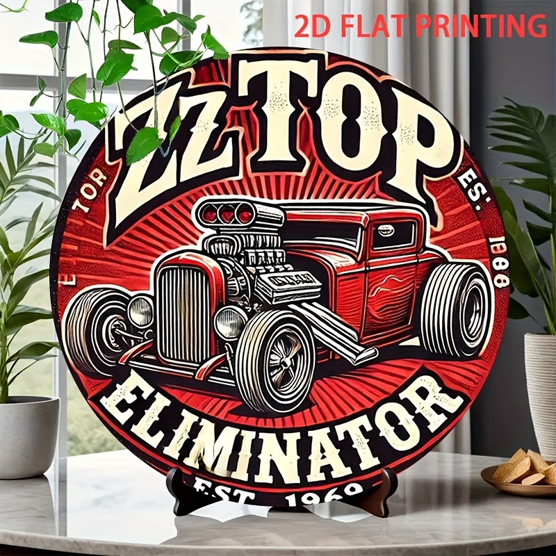 Vintage Collectible Plates - 2D plat, 1pc ZZ Top Eliminator
