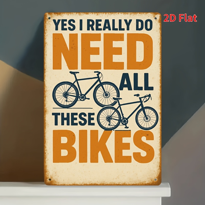 Vintage Collectible Plates - Vintage fiets thema metalen blikken bord