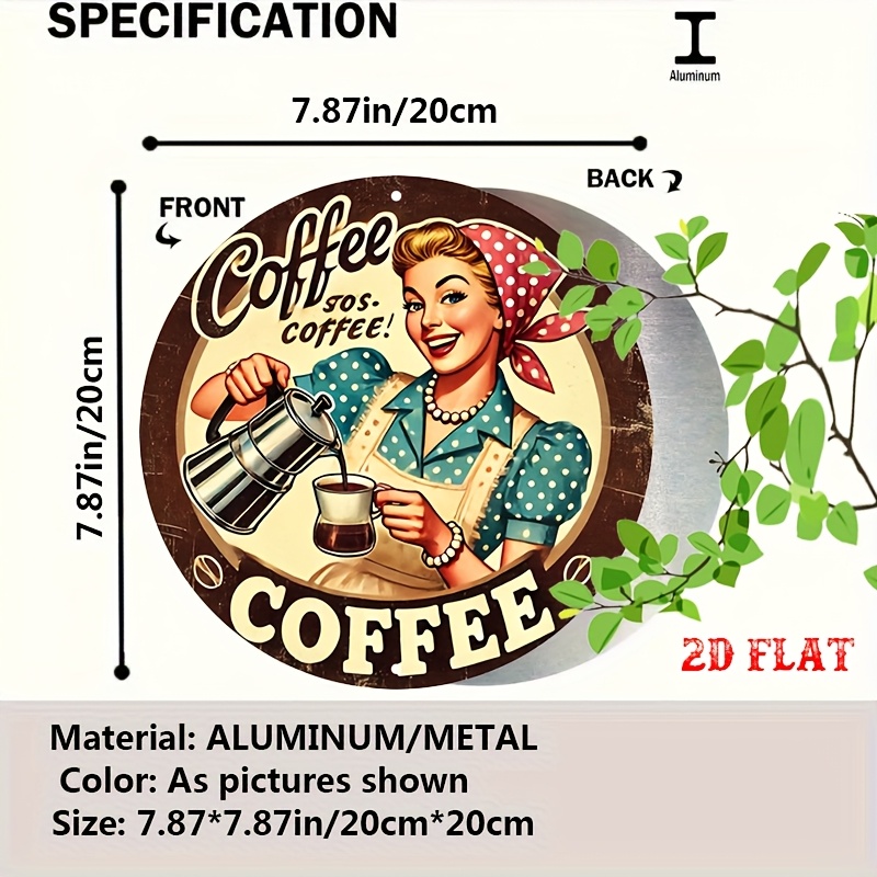 [2D plat] 1pc retro rond alumi - Vintage Collectible Plates recensie en prijs