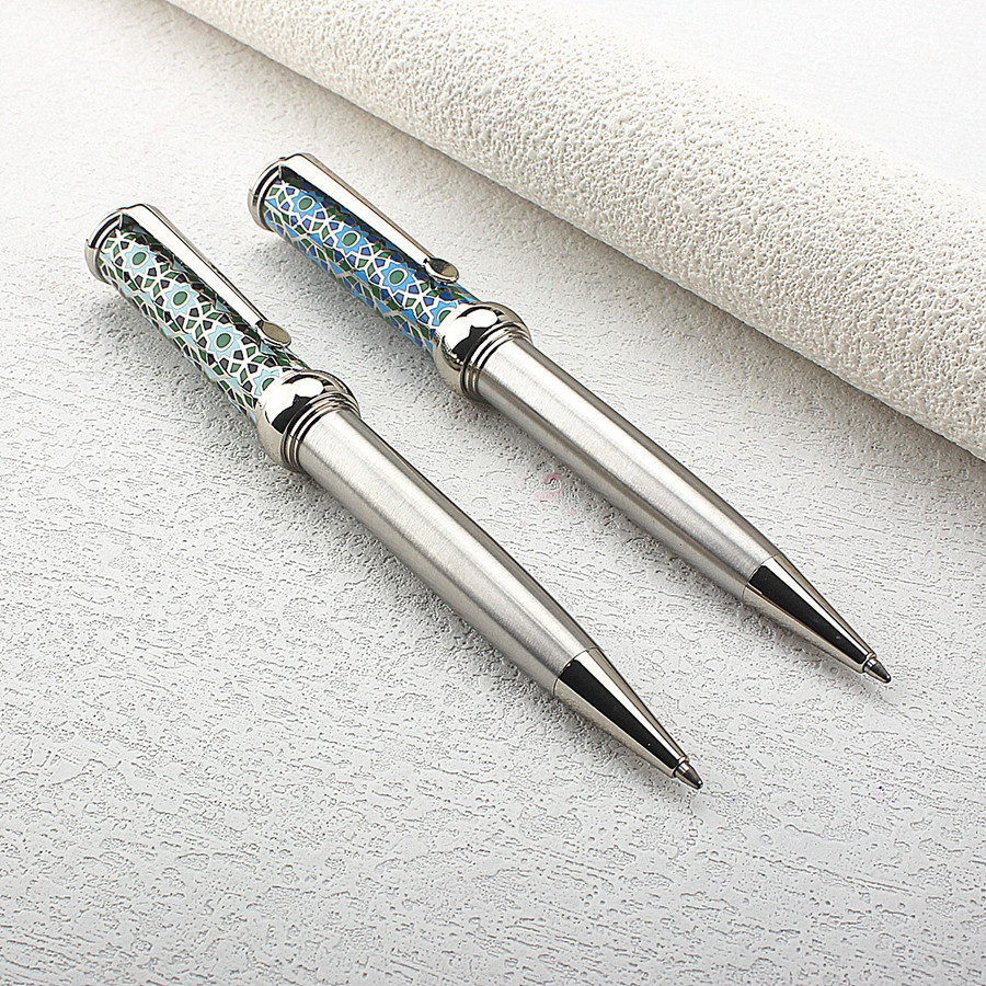 Vintage metalen balpen met pau - Vintage Collectible Pens recensie en prijs